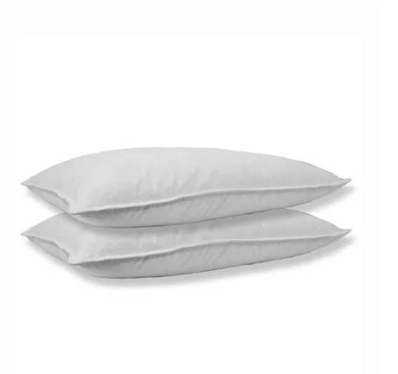 Top Quality White 100% cotton bed pillow with pillow case