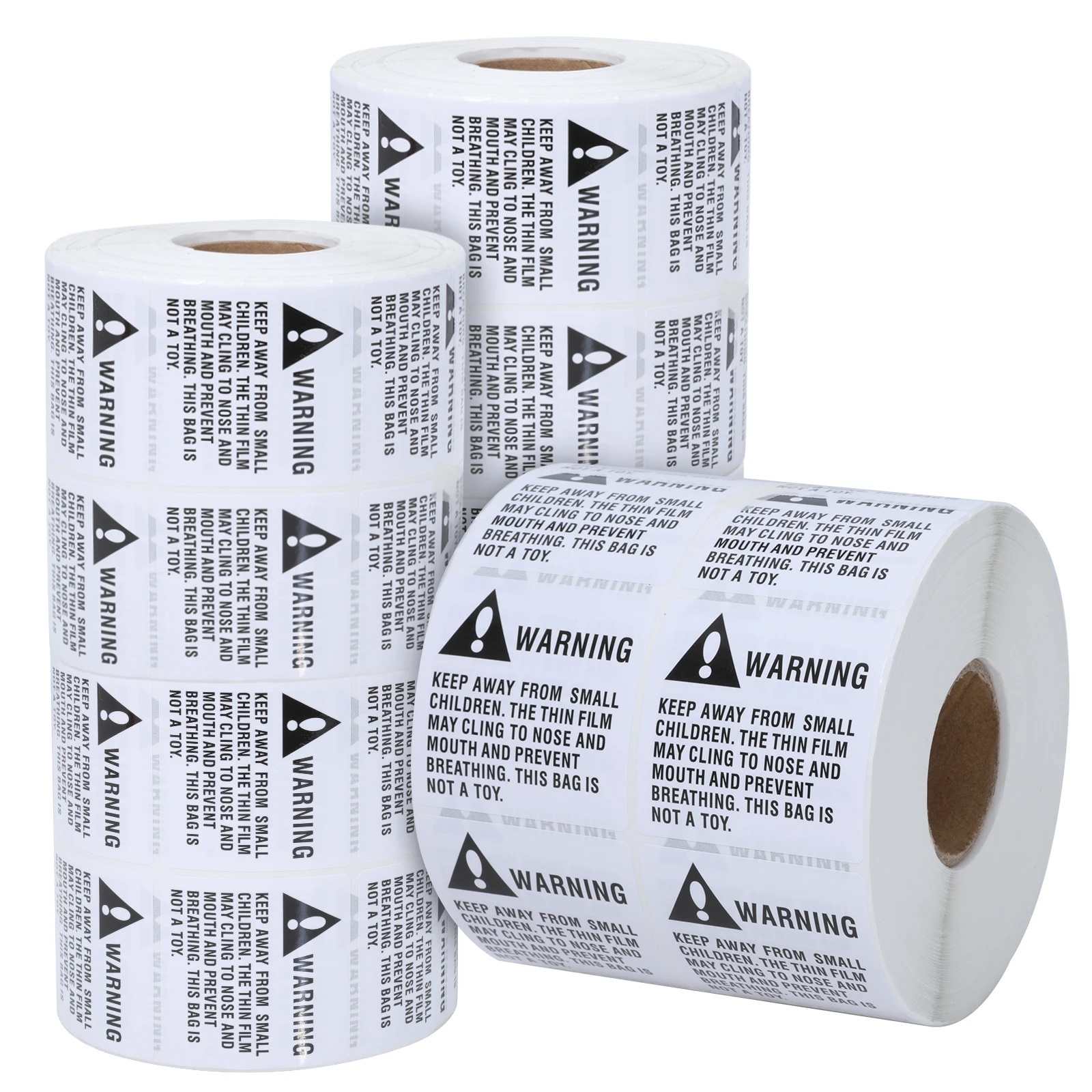 Blank Colorful Thermal Transfer Warning Sticker Labels Paper Adhesive Packaging Labels