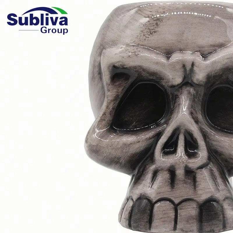 Ceramic Skull Tiki Mug 660ml