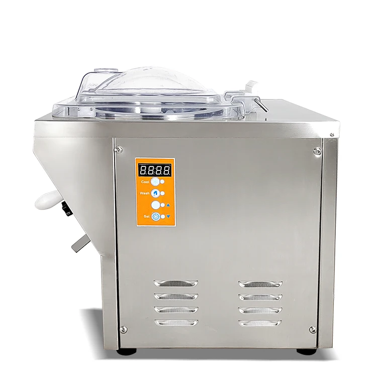 Desktop 20L production bottom discharge door vertical batch freezer/pulp vertical hard ice cream maker with Built-in Compressor