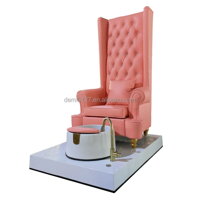 Queen High Back smart spa pedicure chair low pedicure chair for nail tech pedicure chair with water tank