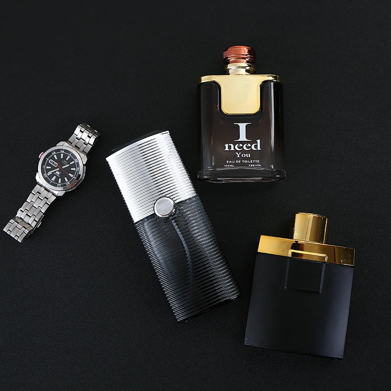 Refillable Pink Cosmetic Bottles Color Spray Bottle Glass Perfume Bottles 50 Ml