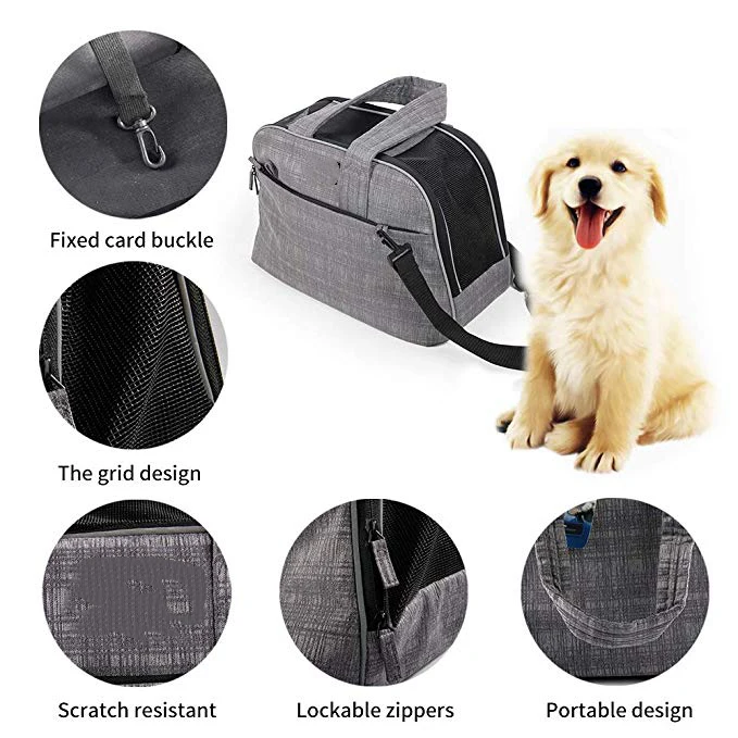 Pet Travel Carriers Portable Travel Bag for Puppy Cats and Small Pets Airline Approved
