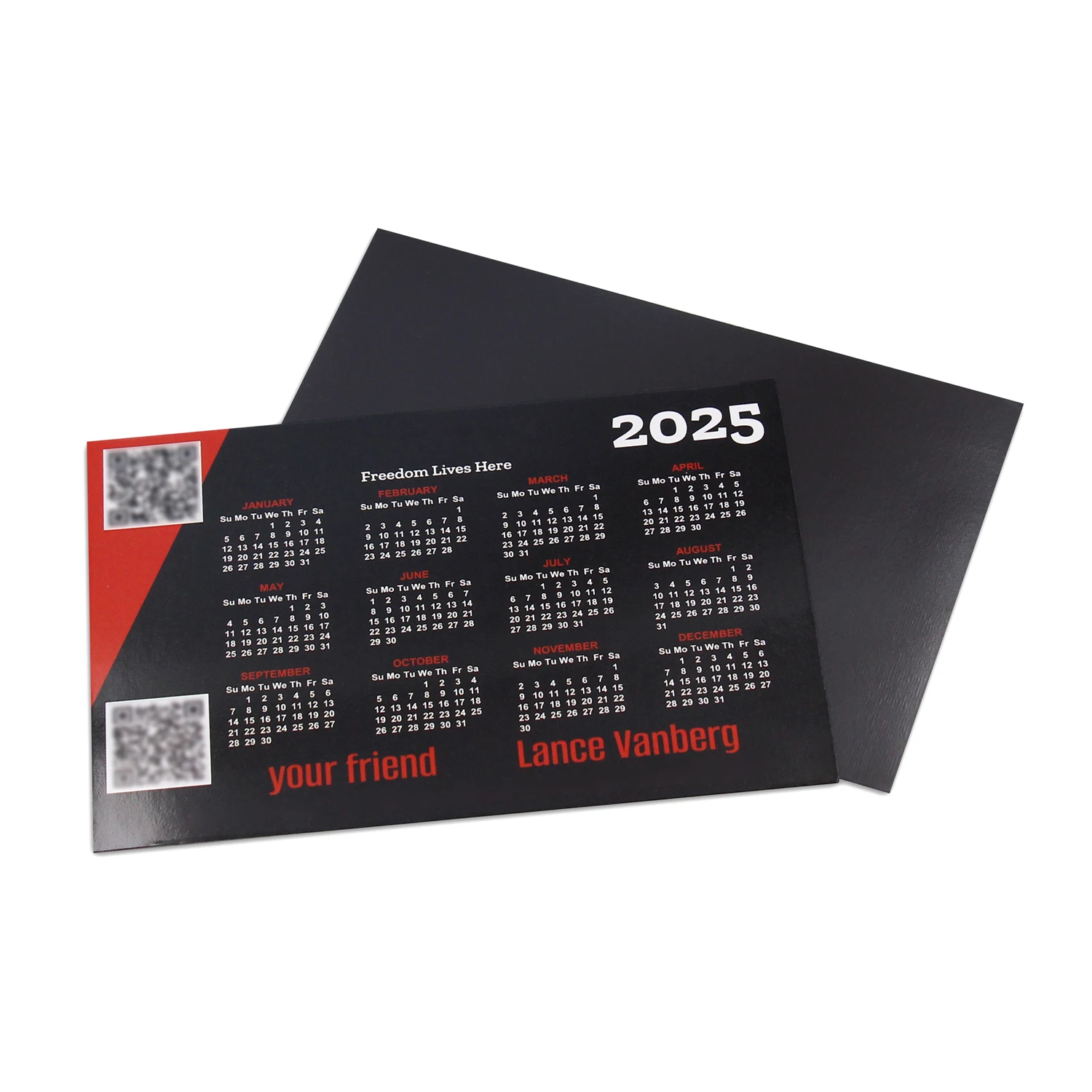 Promotional Products Personalized 2025 Custom Refrigerator Magnets Calender Real Estate Gifts Branded Magnetic Fridge Calendar
