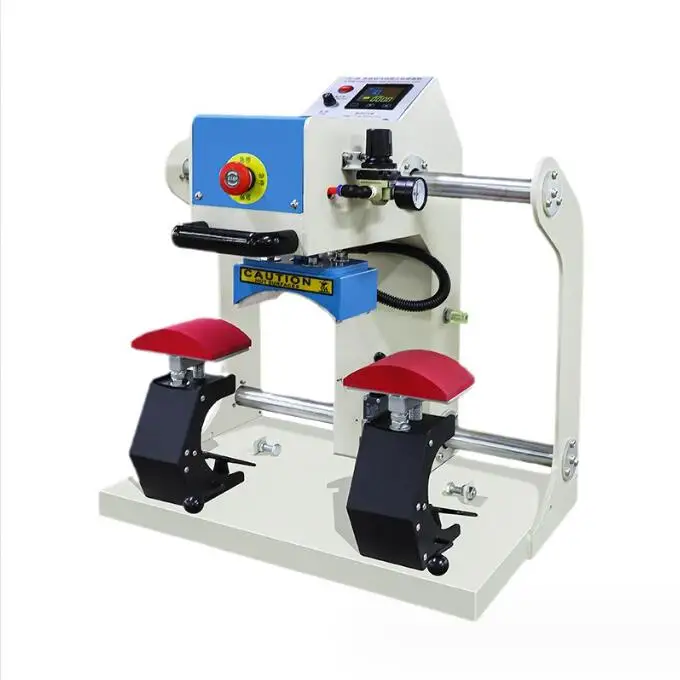 Semi-automatic Pneumatic Duplex Thermal Transfer Cap Stamping Machine Drilling Press Stamping Machine