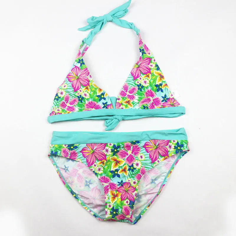 Petrel Lucky ODM/OEM Maillot De Bain Femme, детский розовый купальный костюм из двух предметов с принтом, купальник, бикини, пляжная одежда