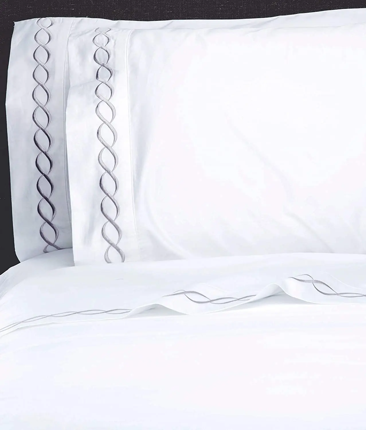 Роскошный отель мягкая кожа Премиум-линии вышивка 7 штук одеяло постельные принадлежности комплект 100% хлопок