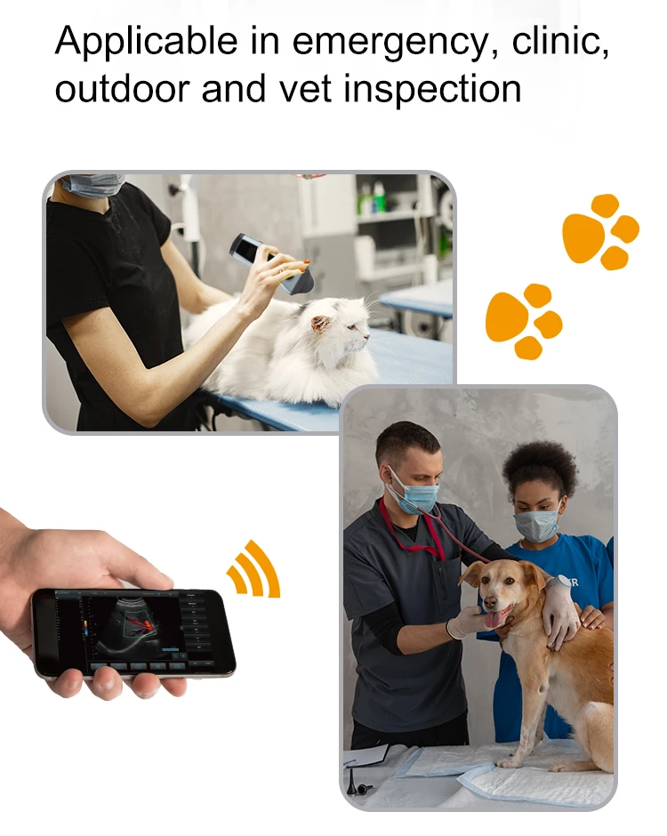 Yonker handheld veterinary medical device wireless usb veterinary doppler ultrasound scanner machine