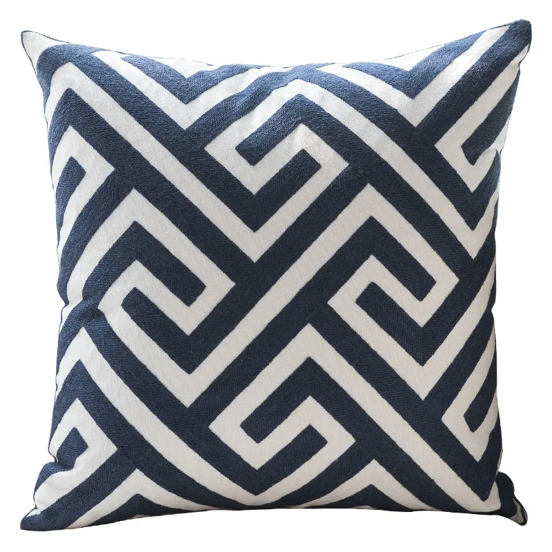 Home Decor Fashion Cotton Embroidered Cushion Cover Throw Pillow Cove
