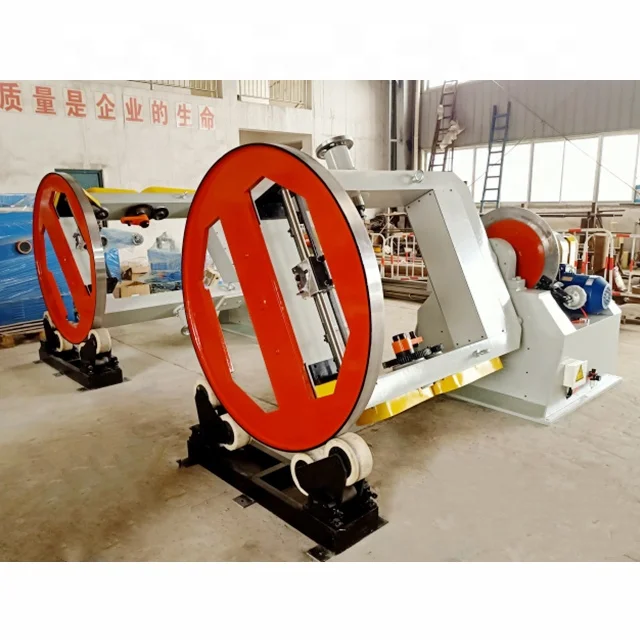 1000 Multi-pair insulating wire and cable drum twister/laying up machine with traversing for telephone cable instrument cable