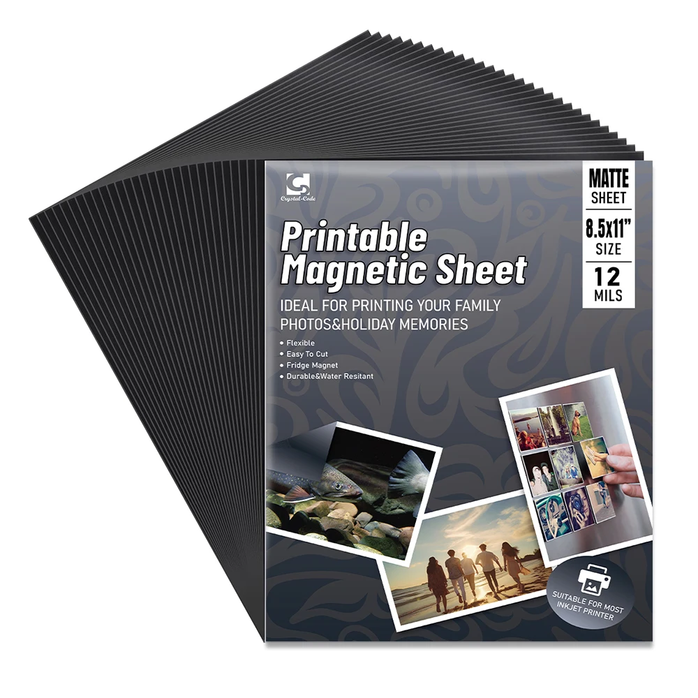 High Temperature Flexible Soft Plain A3 Magnet Sheet Printable Vinyl A4 Magnetic Rubber Magnet Sheet Adhesive