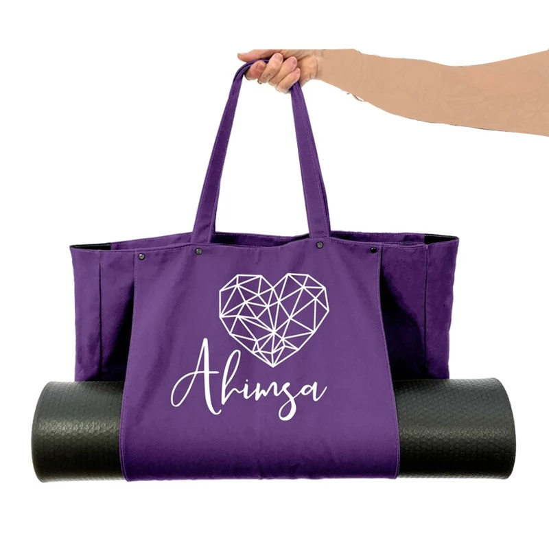 Outdoor New Arrivals Sports Gym Yoga Tote Bag Foldable Expandable Lightweight Weekend Shoulder Handbag with Logo Travel Tote Bag