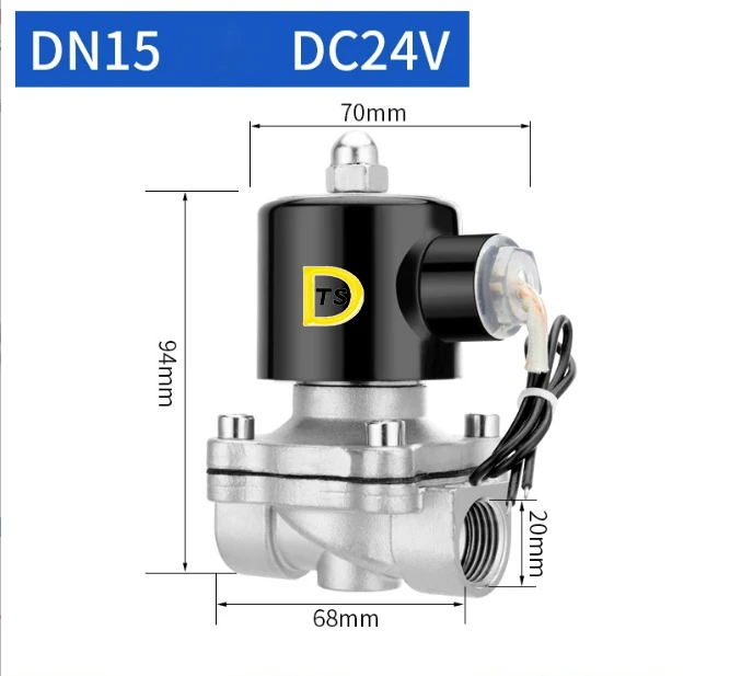 Stainless steel solenoid valve 220V solenoid valve control pipeline  switch normally closed water and oil valve control