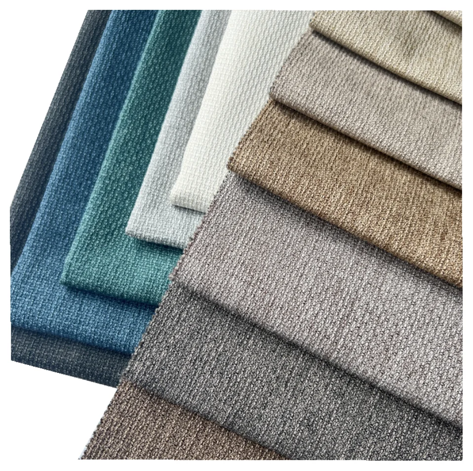 New product multi-colors european design  sofa upholstery linen like canvas  polyester linen fabric for sofa