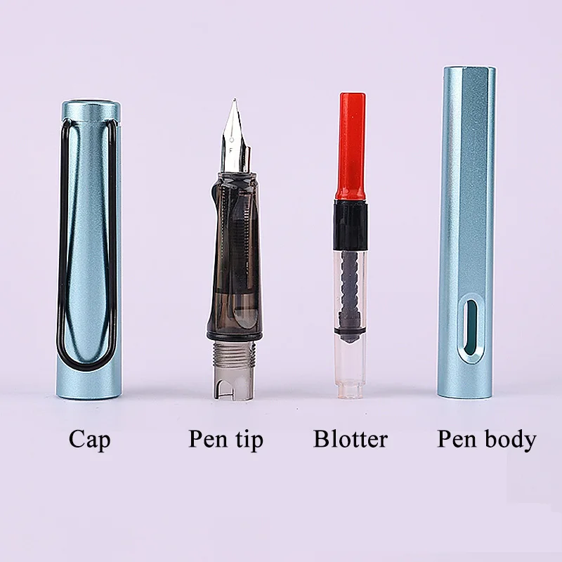 Factory delivery colorful Fountain pen student pen upright writing practice ink bag dual-use pen wholesale