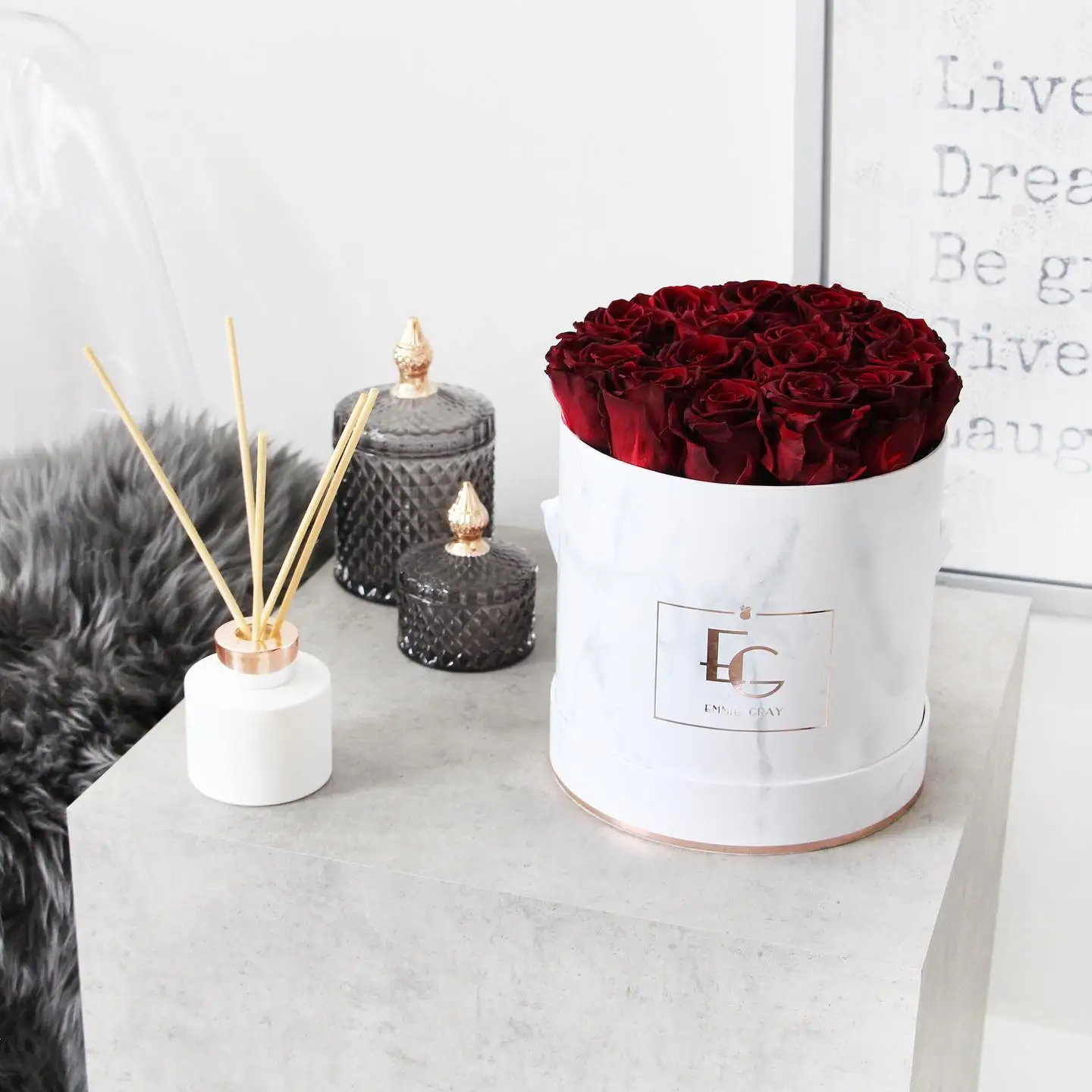 New Design Valentines Round Flower Box Gift Floral Paper Roses Box, Rose Boxes, Luxury flower box