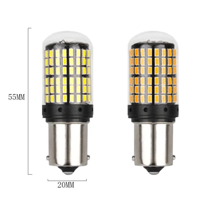 Universal Daytime Running Lights 7440 3014 144SDM Car LED Turn Signal Daul Color Switchback DRL Turn Signal Light