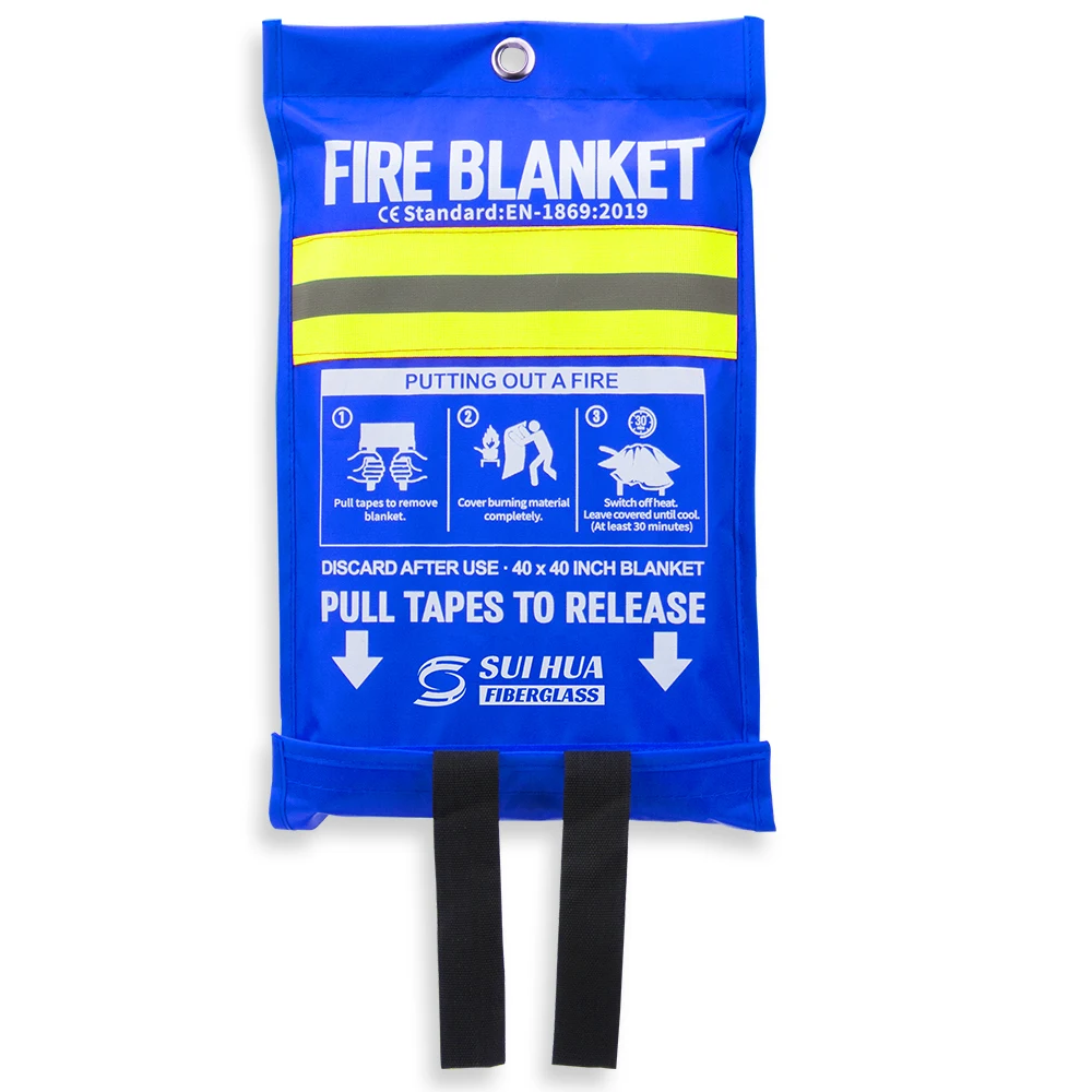 EN1869 2019 1m X 1m White fire blanket fiberglass