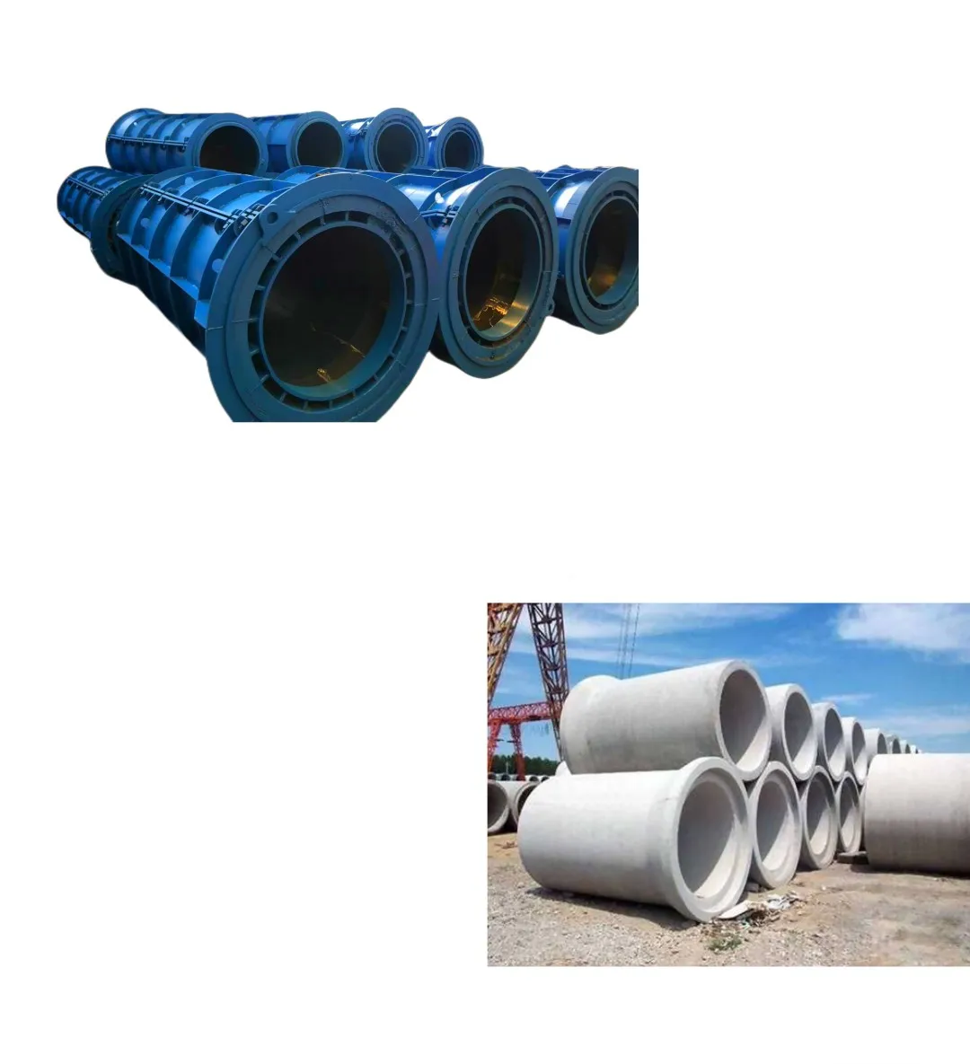 Durable Factory Price Concrete/Cement  Pipe Mold  Precast Steel Mold For Sale In China