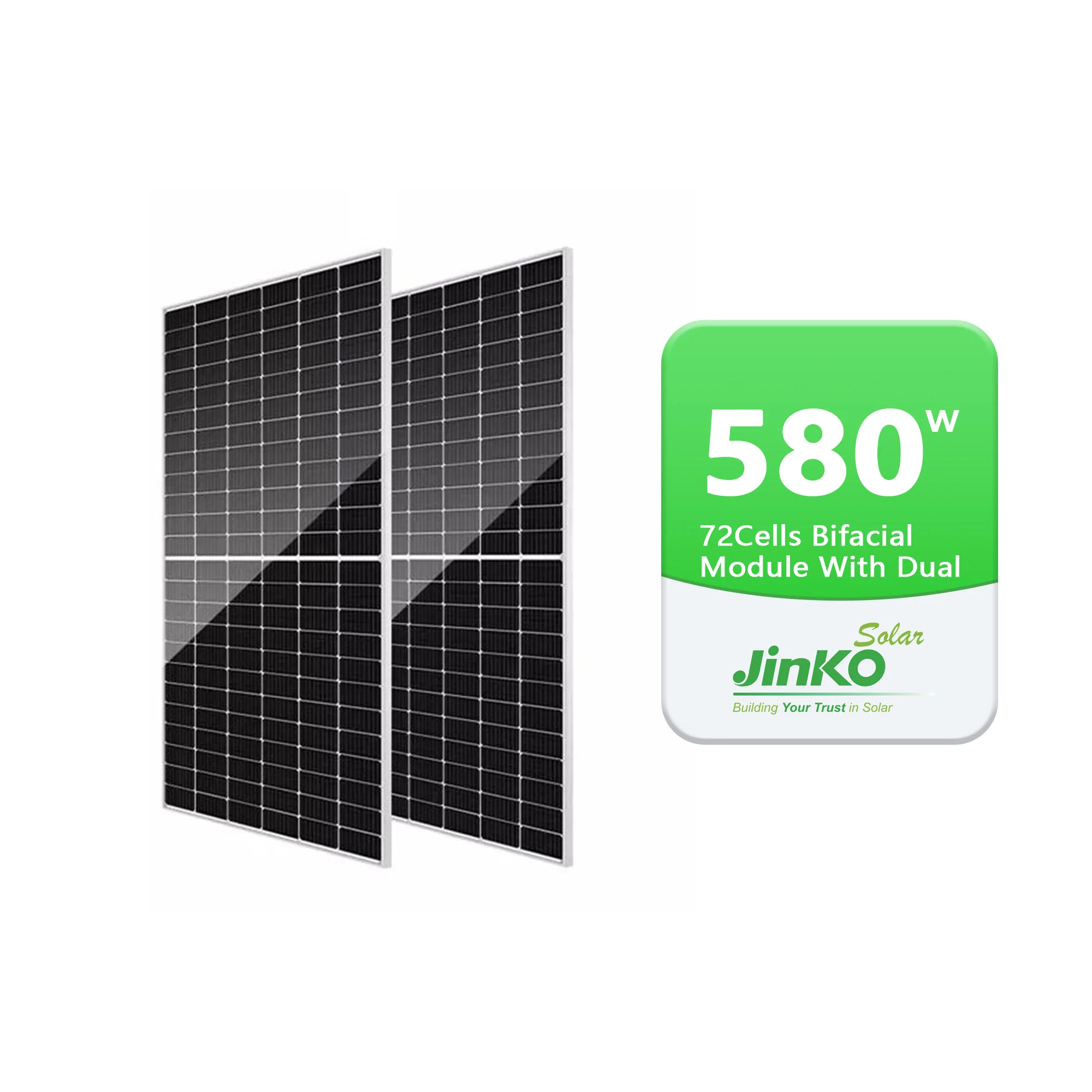 Модуль солнечных батарей JINKO Tiger Neo 580 Вт 72HL4-BDV с английской этикеткой 1 метр длинная линия версия pv модуль