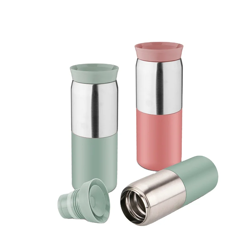 food flask food warmer insulated Custom logo 10oz 13.5oz stainless steel vacuum coffee travel mug with logo and cup