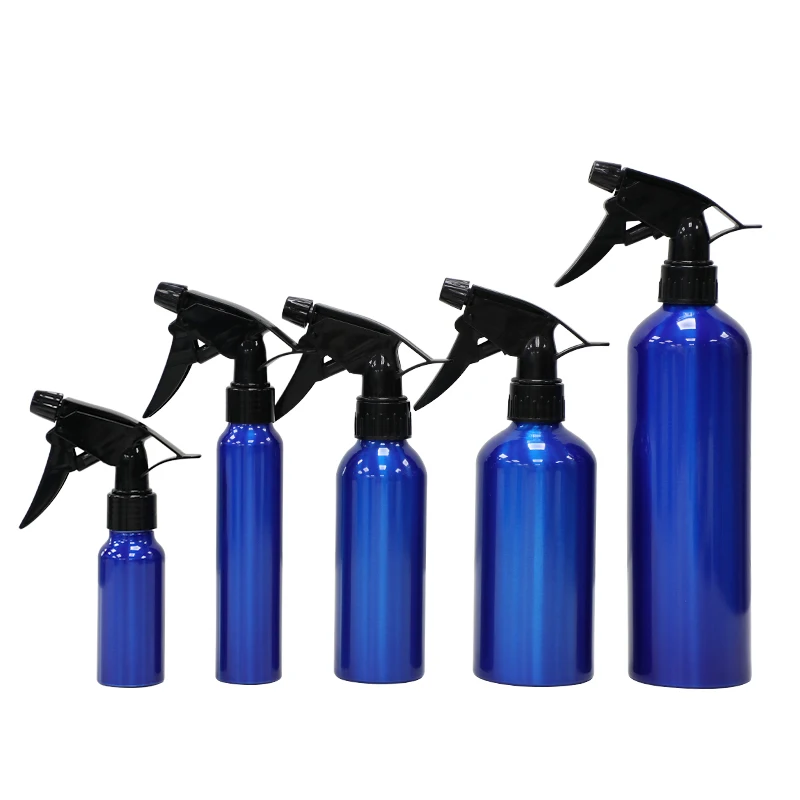 
60ml-1000ml Spray aluminum Water bottle with plastic Spray gun quality with customized logo bpa free eco-friendly 