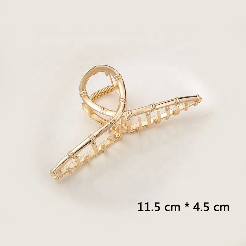 
Custom 2021 Summer Fashionable Hairpin Women Metallic Butterfly Claw Hair Clips 