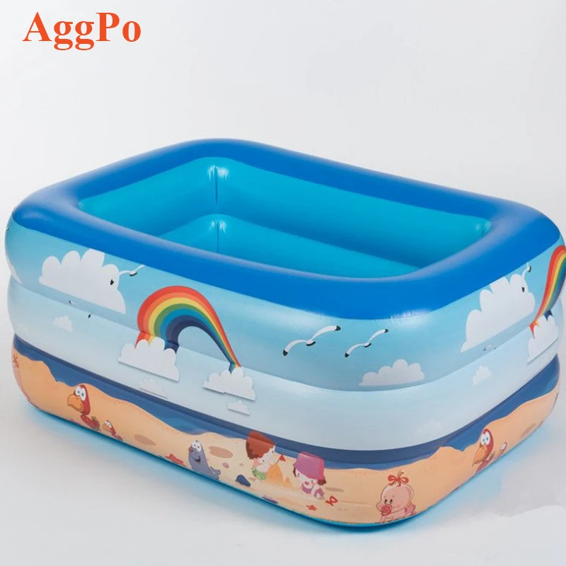 Детский надувной квадратный бассейн разных размеров для дополнительного бассейна игровые бассейны для детей