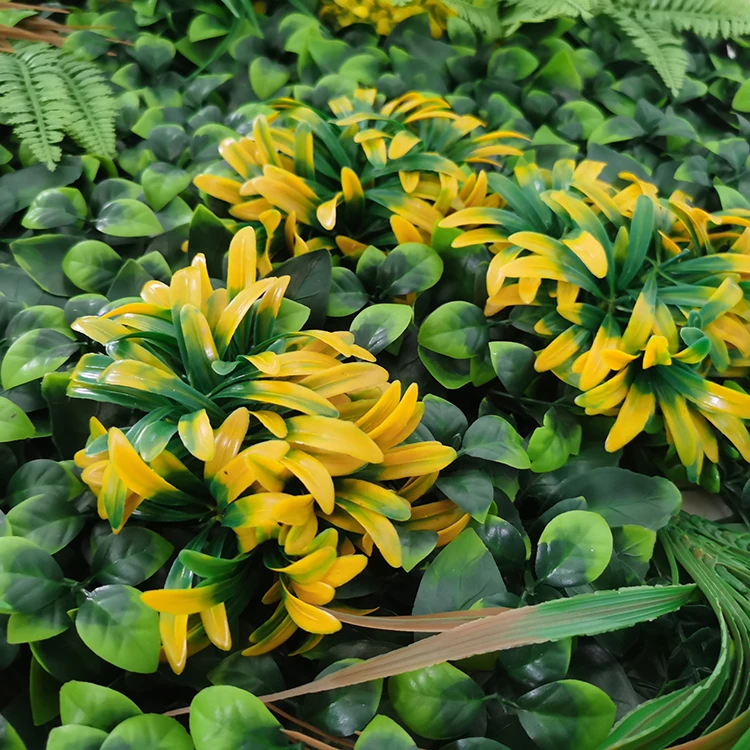 Green wall plants wall artificial silk  Anti UV Outdoor Artificial Plant Wall