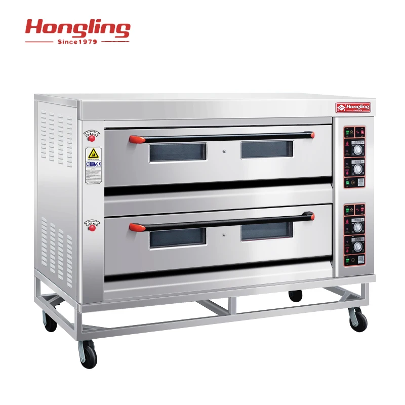 Professional Bakery Machine 2 Deck Industrial Cake Bread Gas Baking Oven
