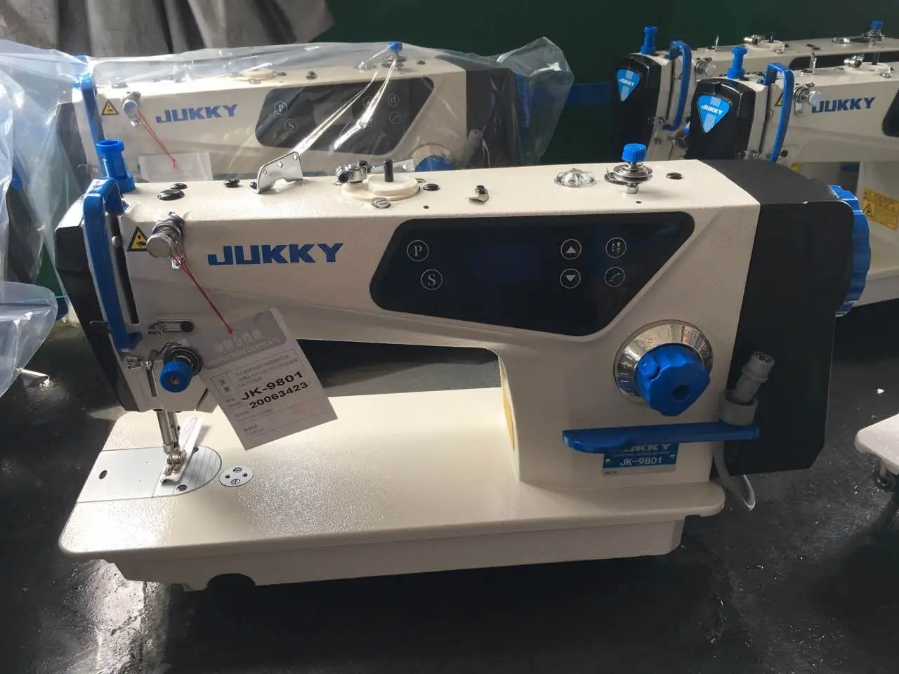 JUKKY 9801 Apparel Machinery Single Needle Programmable Automatic Flat Sewing Machine for Leather Products