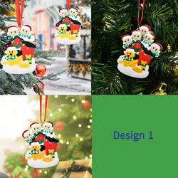Multiple Design Options Manufactures Custom 2020 Personalized Family Christmas Tree Decoration Ornament Supplies
