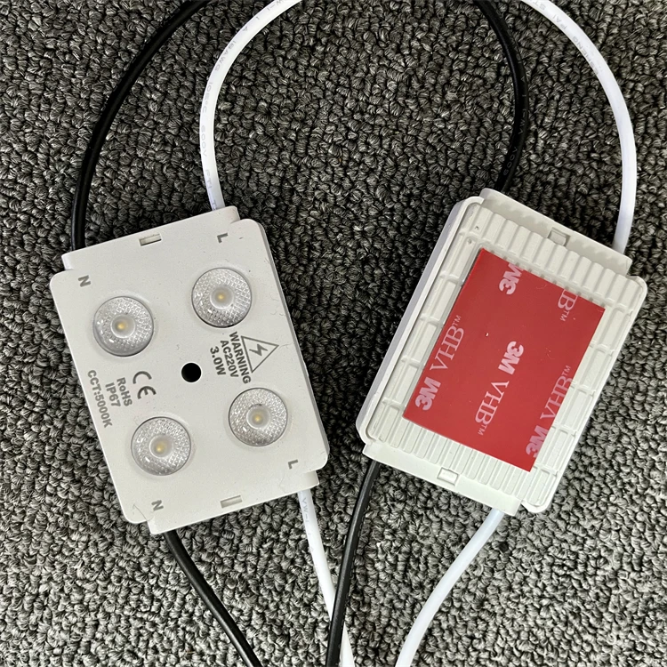 170 beam angle AC 110V 220V High Power 3w SMD 4LED IP67 Led Injection Module for outdoor decoration light box