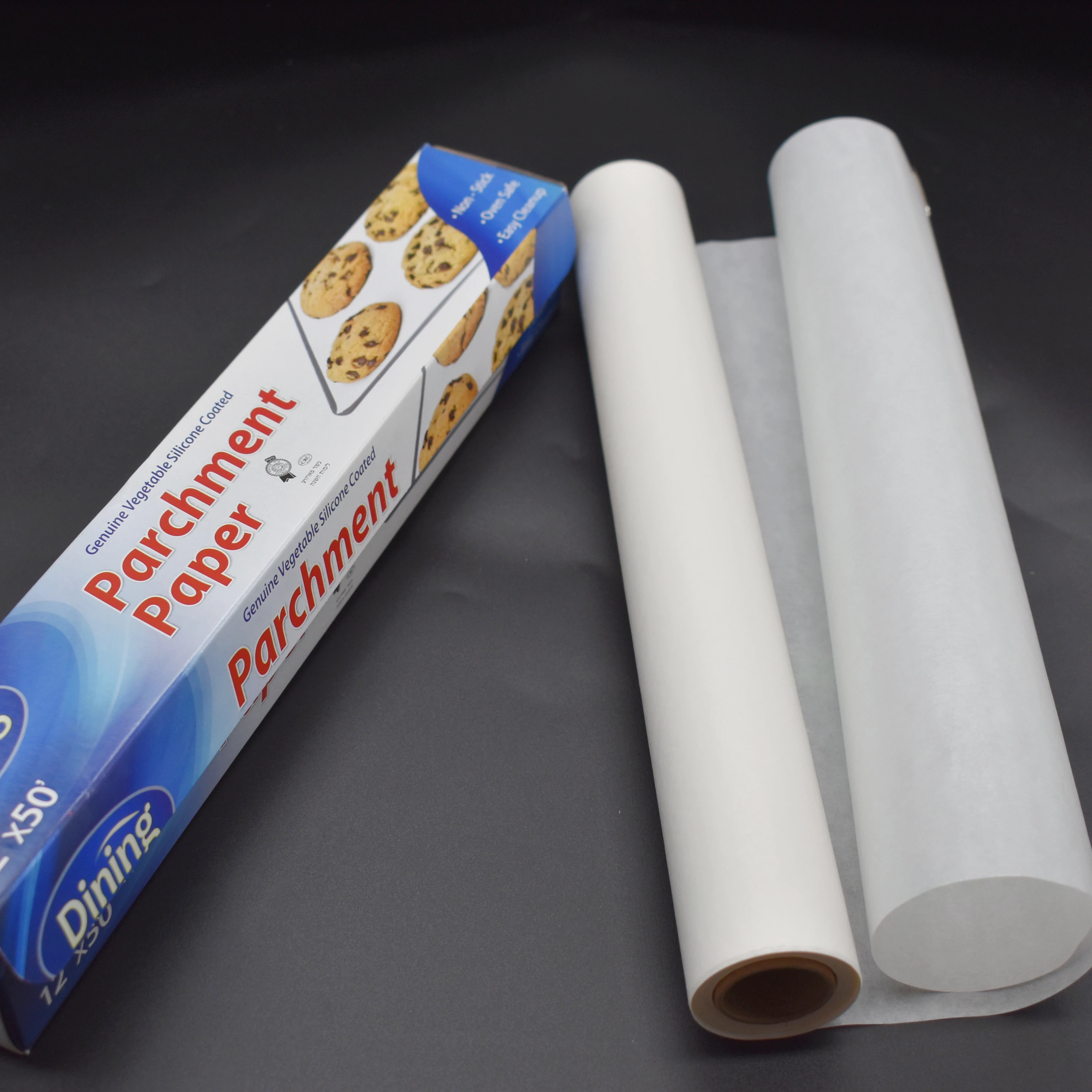 white greaseproof waterproof silicone parchment baking paper sheet