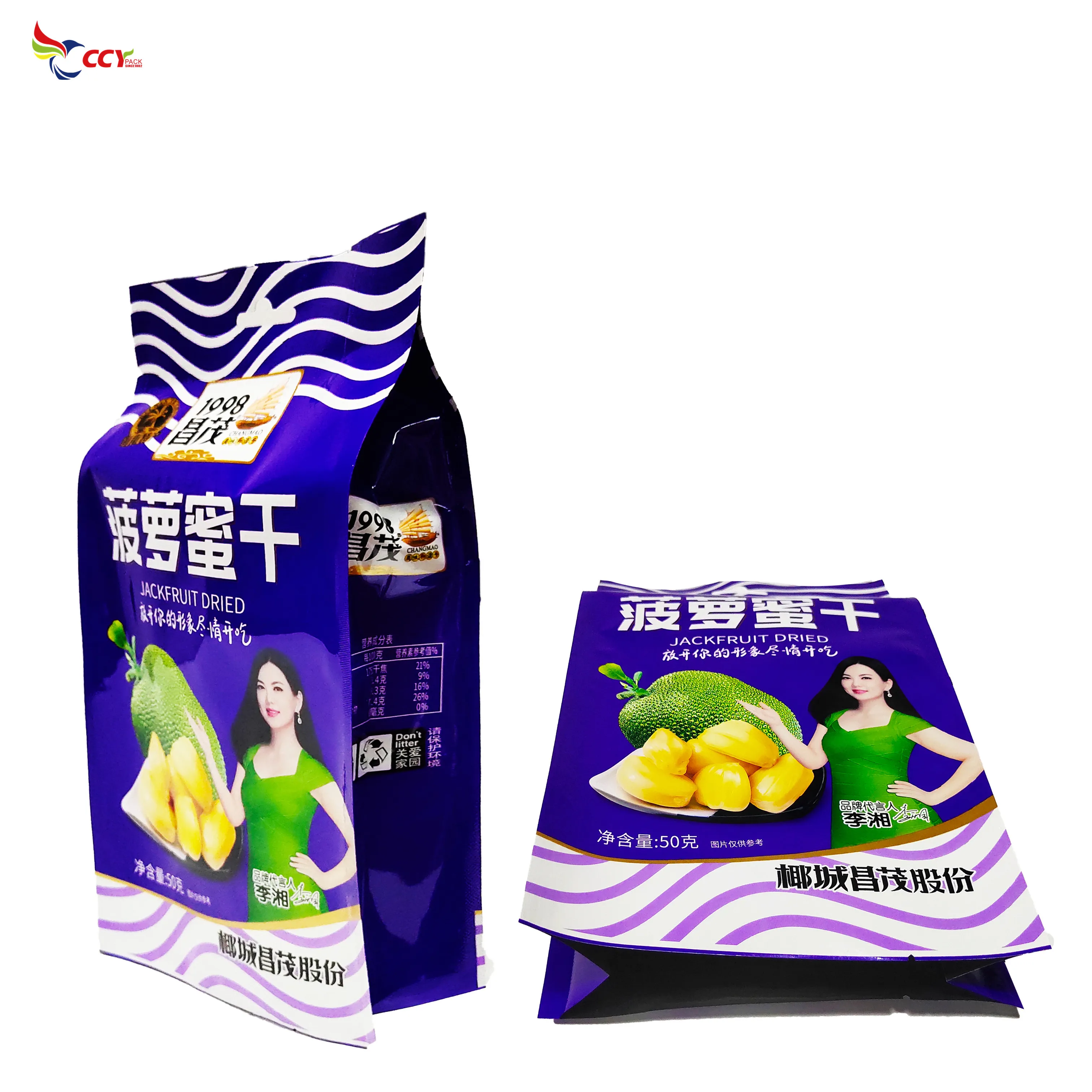 легкая закуска квада фольга пластиковая печатная упаковка боковой складной мешок