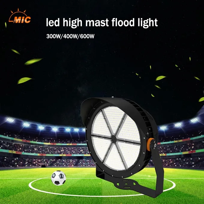 High Power Aluminum IP66 Outdoor Industrial Grade Round Led Stadium Light Construction Tower Crane Lamp LED Flood Lights