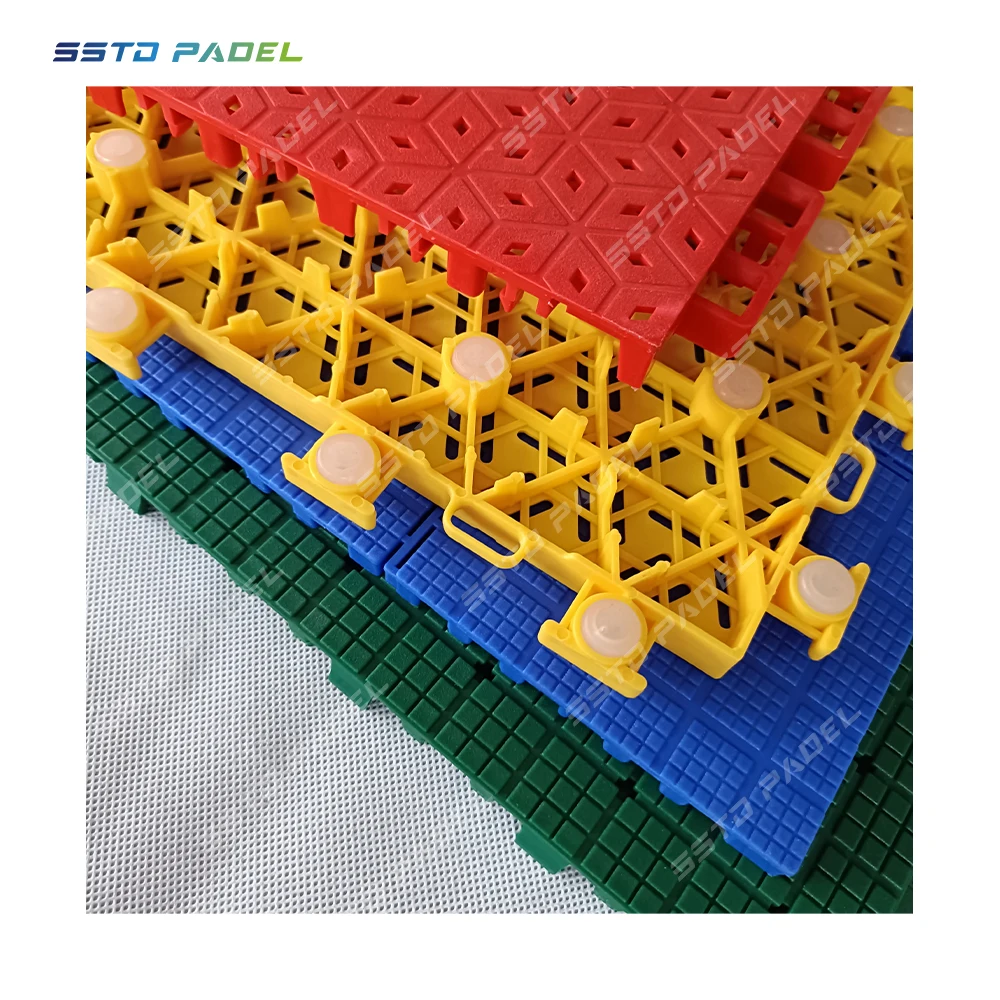 Outdoor Interlocking Basketball Flooring pp tiles Basketball Court Suspended interlocking floor