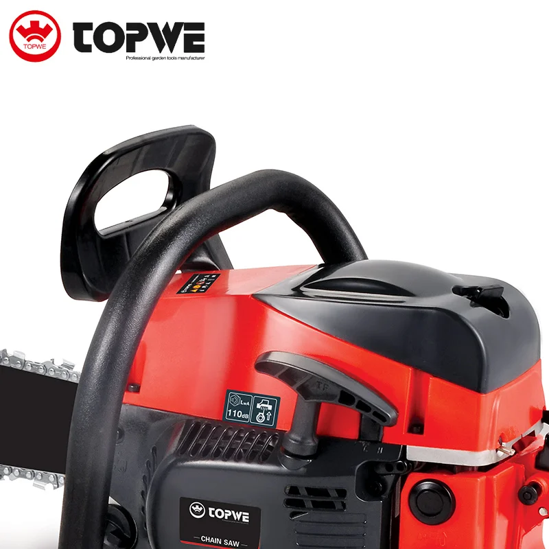 TOPWE Tree Cut Machine 2-stroke Pole Chainsaw 52cc Diamond Chain Saw