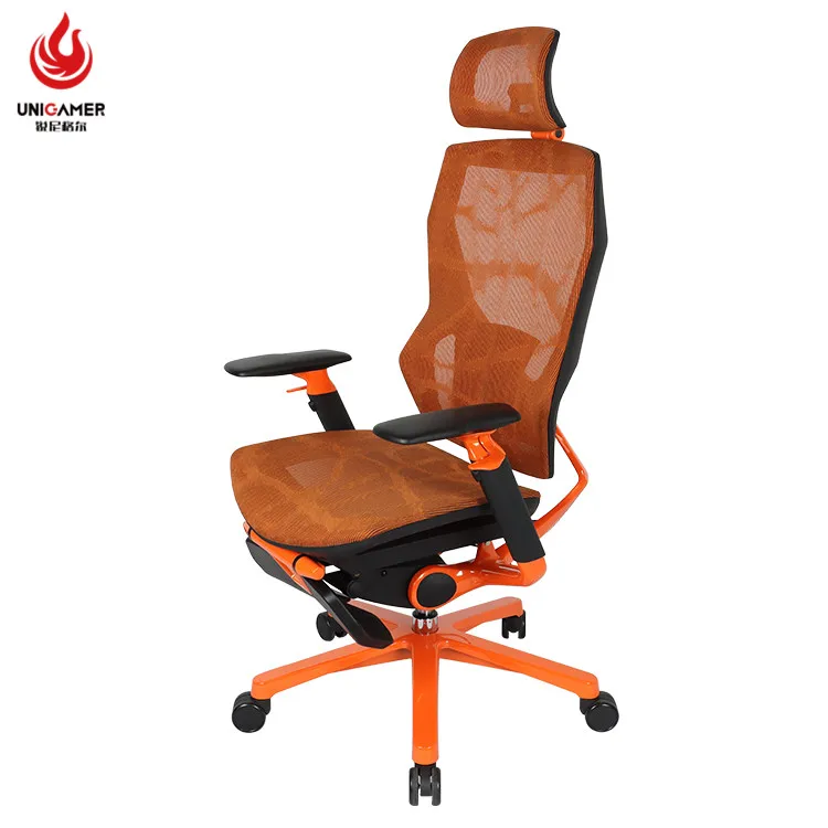 Fashion furniture comfortable office seat custom color orange breathable executive mesh office chair
