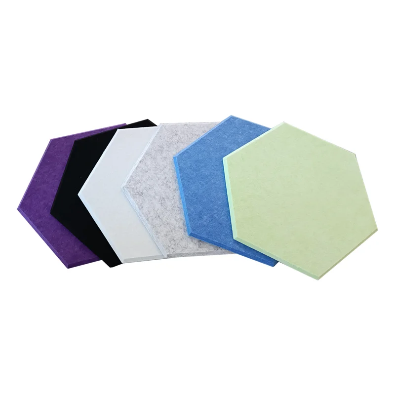 3D Design 12 Pack Hexagon Self-Adhesive Acoustic Panels Hexagonal Acoustic Panels For Studio