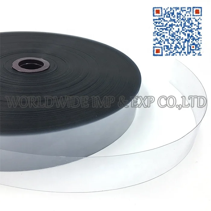 transparent class 1 40mm cellulose acetate tipping film for shoelace handle ropes gift bag lace ready in stock for sample