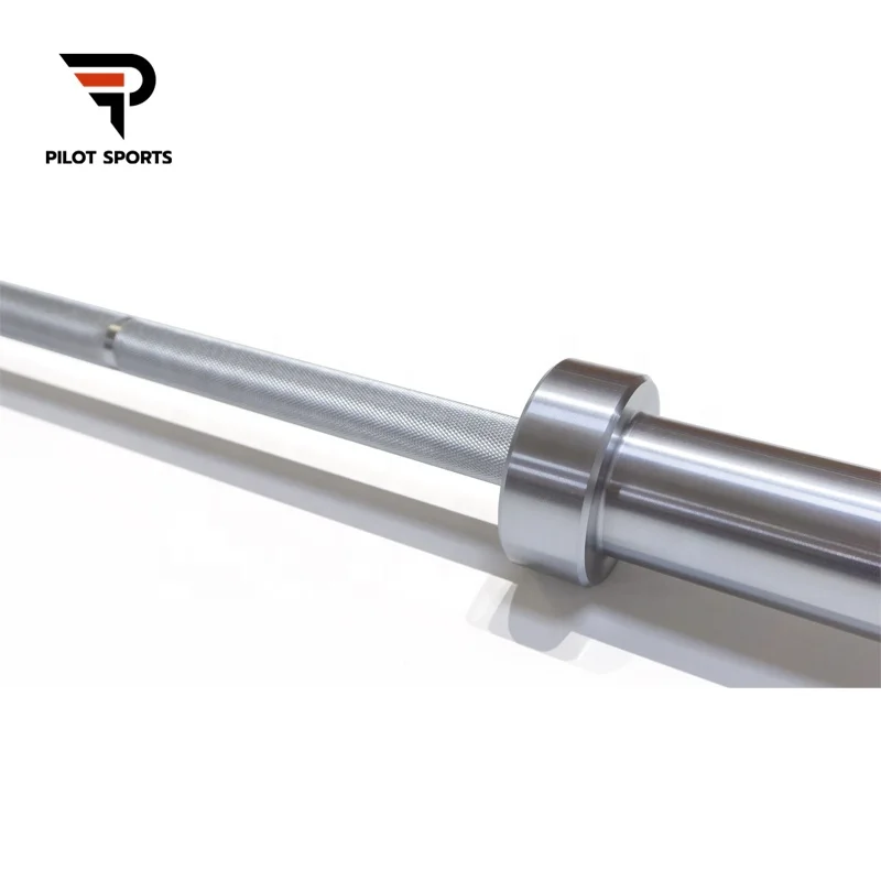Pilot Sports Custom Logo Gym Power Training Barbells hard chromed Shaft 20Kg Straight Standard Weightlifting Barbell Bar