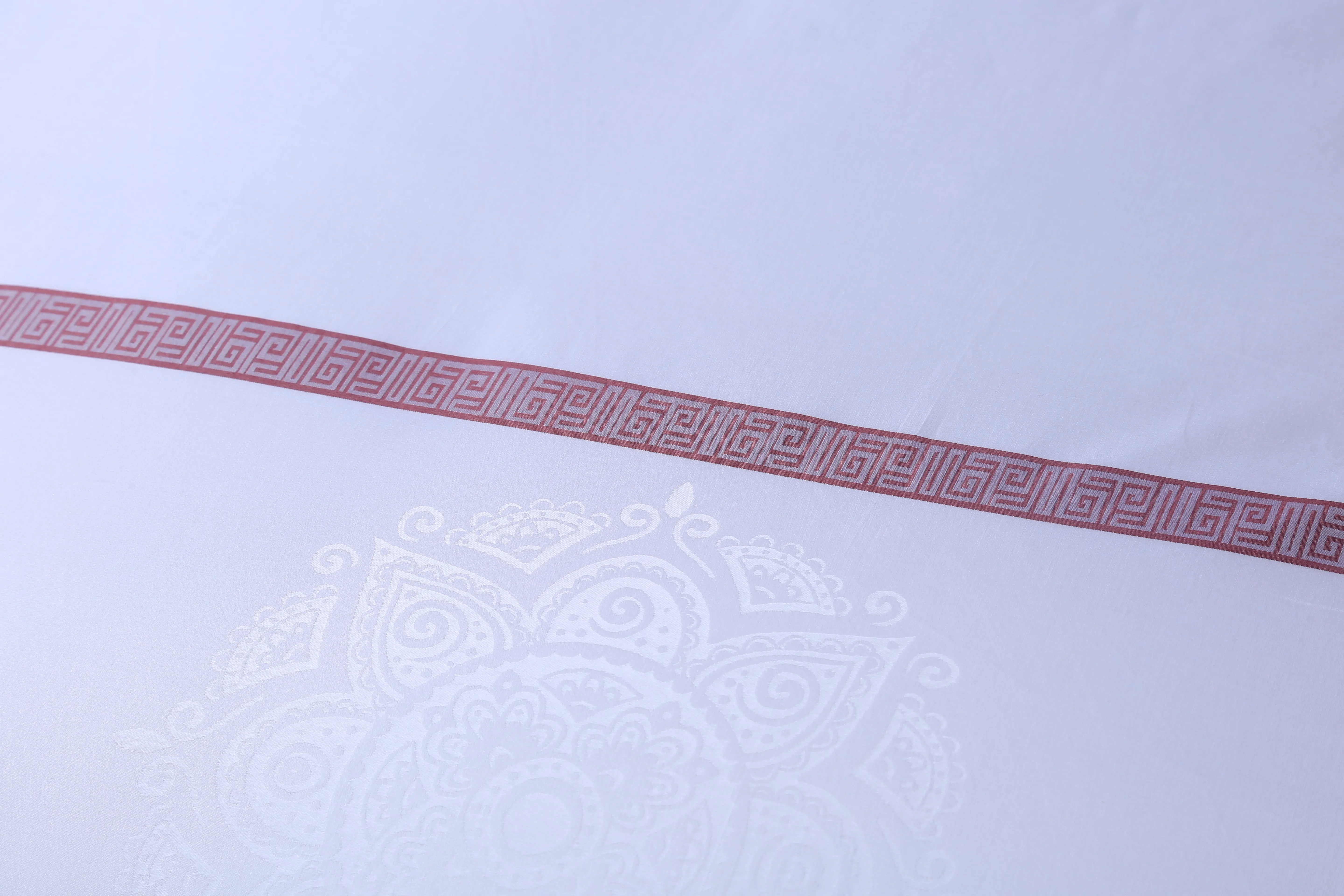 White plain 4pcs luxury bedding set 100% cotton hotel bed linen