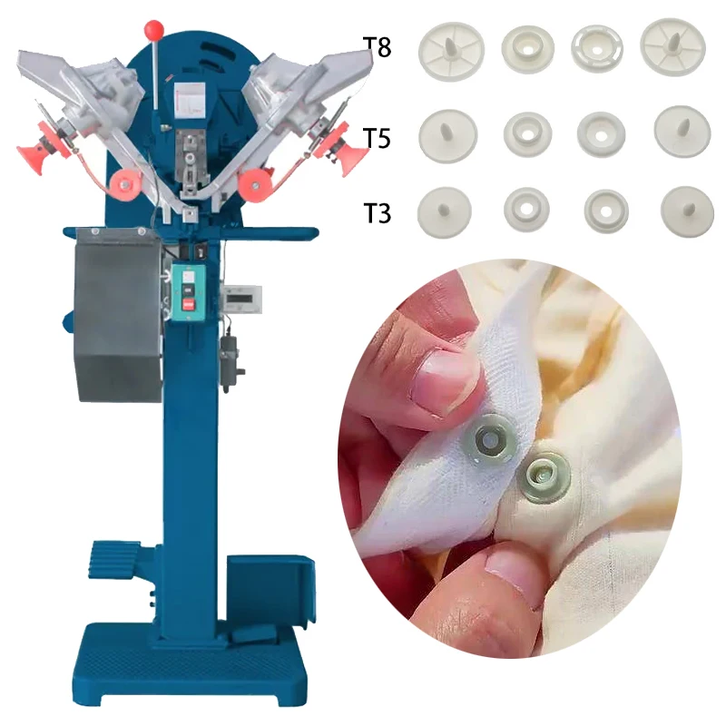 Fully Automatic Snap Fastening Machine Customized Metal Plastic Snap Button Attaching Button Machine For Clothes