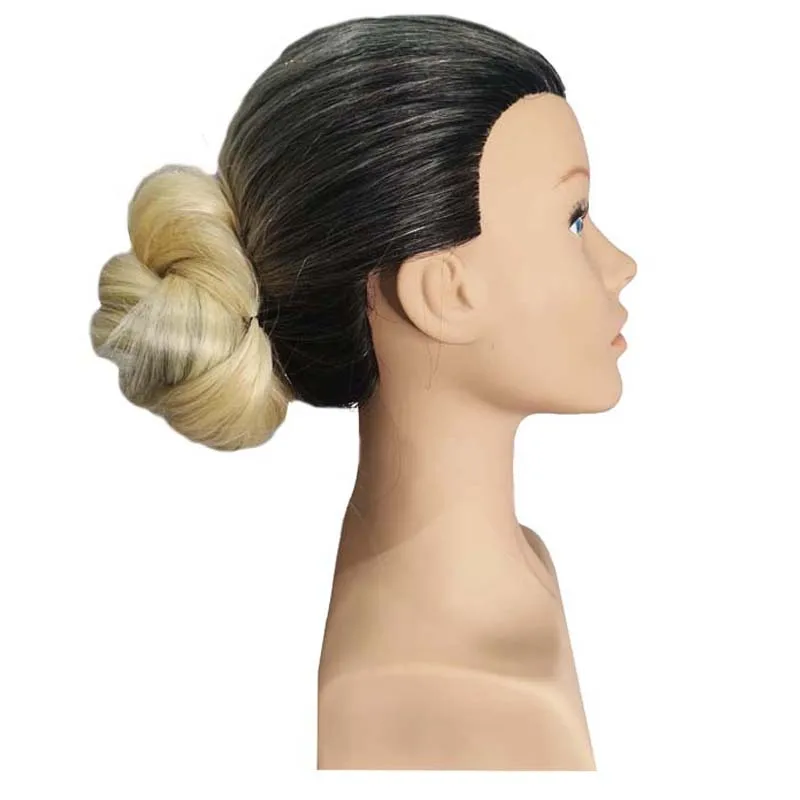 Mannequin Hair For Training Head Professional Styling Head 100% Heat Temperature Fiber Hair 24inch Long Thick Smooth Braid Train