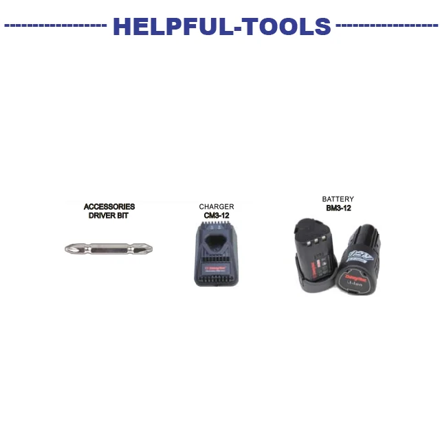 Helpful 3MD12 12V Two speed driver drill power hand impact drill driver drilling machine weihai helpful tools