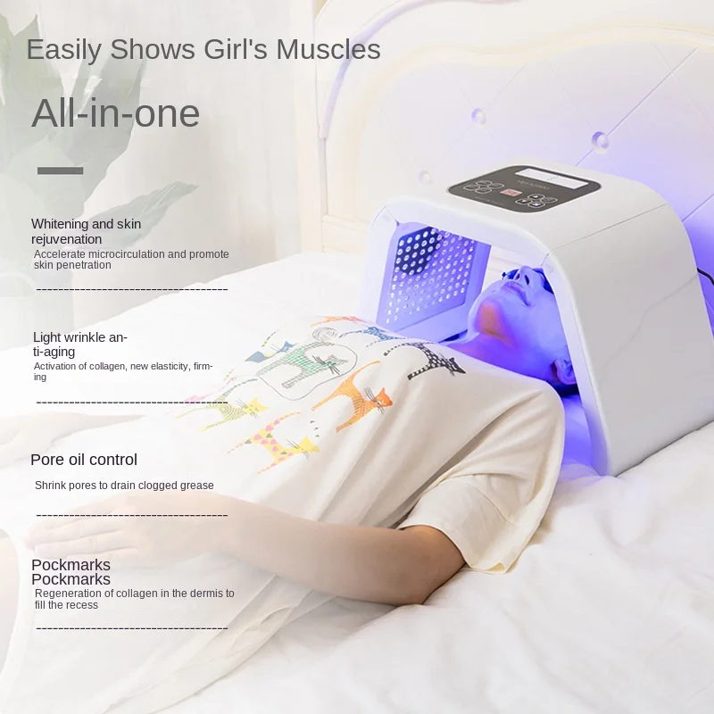 7 Colors PDT Led Mask Light Therapy Infrared Skin Care Beauty Health Facial Acne Remover Anti Wrinkle Spa Beauty Equipment