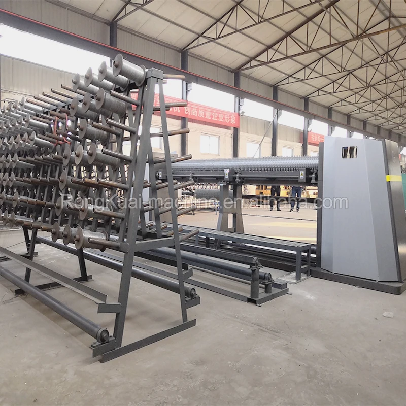 Reverse twist hexagonal wire mesh gabion weaving machine