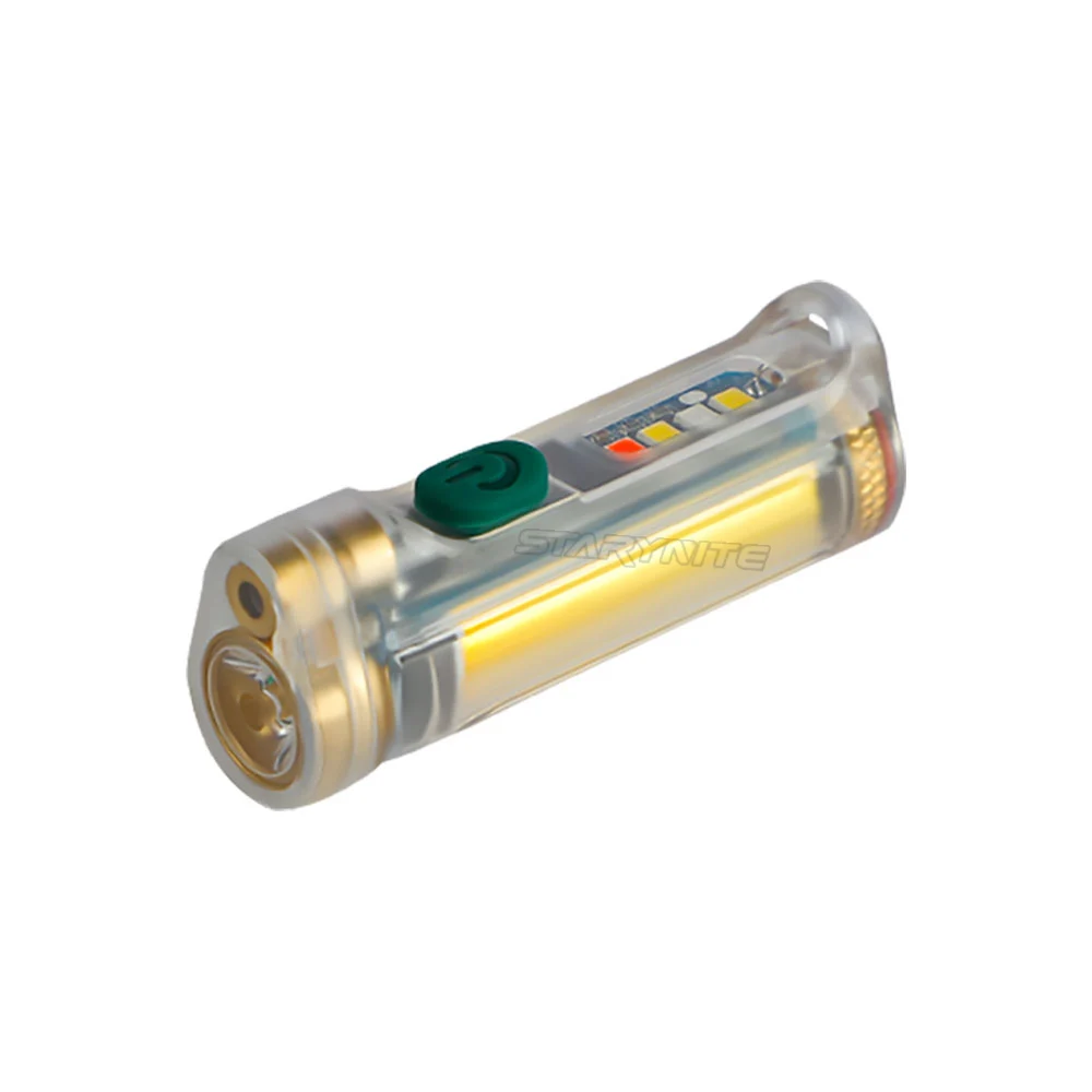 STARYNITE, 12 режимов, мини-брелок, светодиодный фонарик с красным, синим сигналом, питание от сухой батареи, игрушка для кошек