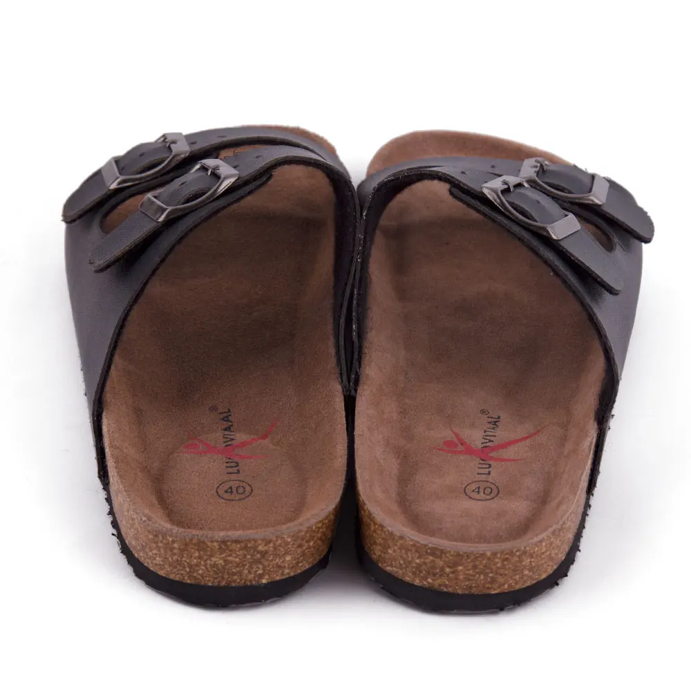 Mens Cork Slippers Male Cork Sole Slipper